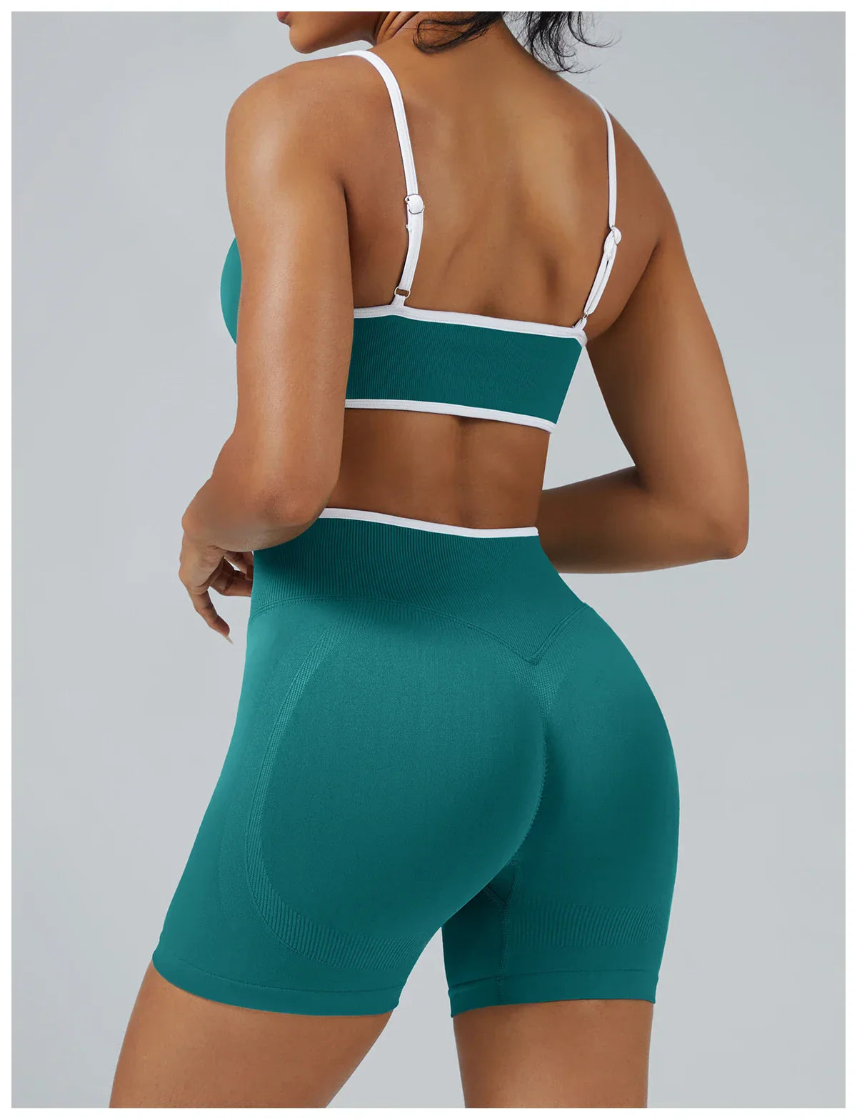 Women Sports Shorts Low Ribbed Waistband Yoga Shorts Seamless Workout Gym Clothes Woman High Stretch Running Shorts Women