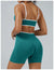 Women Sports Shorts Low Ribbed Waistband Yoga Shorts Seamless Workout Gym Clothes Woman High Stretch Running Shorts Women