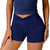 Women's fitness shorts  high-waisted buttock-lifting  tight  quick-drying  sporty yoga three-quarter shorts