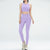 Women's sports fitness suit yoga running shock bra underwear slim leg lift hip tight base nine minutes trousers