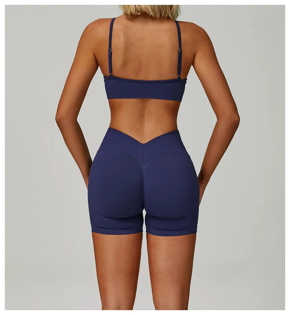 Women Yoga Shorts Push Up Gym Running V-shaped High Waist Shorts Women Scrunch Butt Sports Leggings Women Workout Clothes Short