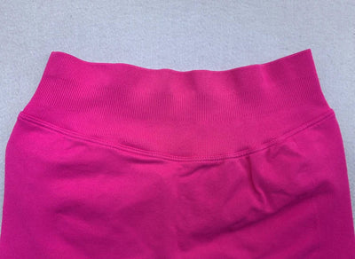 Gym Shorts Women Fitness Sports Biker Shorts 4.5" Low Ribbed Band Yoga Shorts Workout Scrunch Butt Seamless Leggings