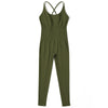 Jumpsuit Women One-piece Outfit  Sleeveless Square Neck  Bodysuit  Casual Streetwear Playsuits Sport Fitness Jumpsuit Women