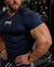 2025 YOUNGAL New Men's Fitness T-shirts clothing  sports Tshirt tights high elastic training short sleeve fitness man clothing