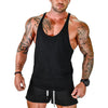 Gym Tank Top Men Bodybuilding Clothing Blank shirt Fitness Singlets Sleeveless Tanktops Cotton Muscle Stringer Vest Man