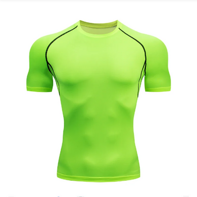 Men's T Shirt Outdoor Training Fitness Gym Jogging Running Sweatshirt Bat/-Man Compression Shirts Tight Elastic Breathable