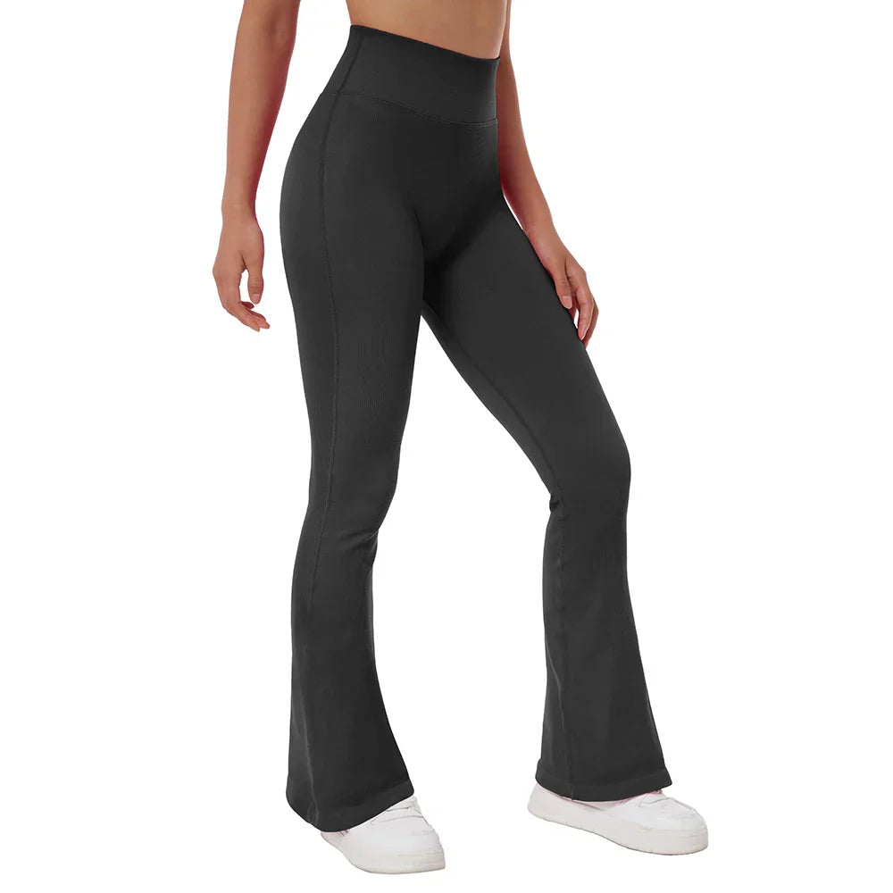 Yoga Leggings for Fitness  Women Casual Flare Pants High Waist Sports Workout Yoga Pants Gym Tights Flare Leggings Female