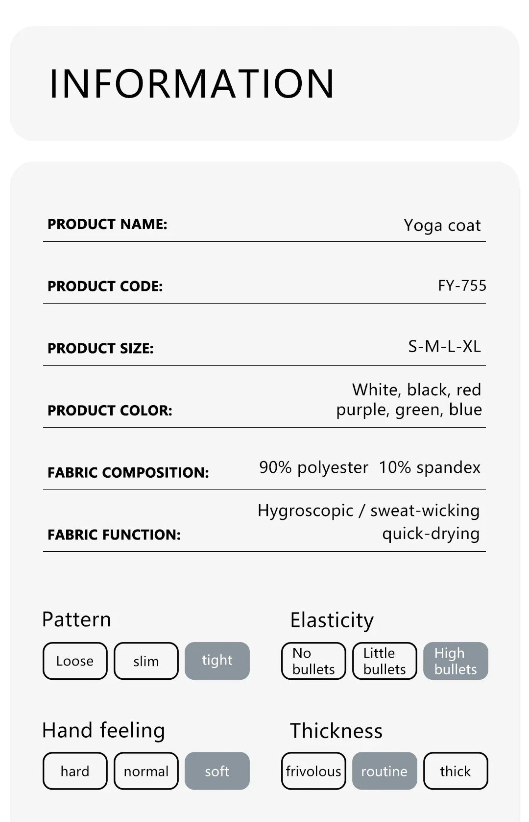 Women's Sports Fitness Long Sleeve Jacket New Yoga Clothing Tops Gym Tight Training Clothing Quick Dry Running Jacket