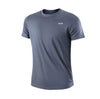 Men Fitness Gym t-Shirt Quick Dry Sport Running Shirts Man Short Sleeve Bodybuilding Top Training Football Jersey Man Sportswear