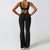 Women Gym Set Training Yoga Suit Sportswear Sports Jumpsuit Fitness Rompers Stretch Female High Waist  Seamless Flare Pants