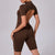 Women‘s Sports Jumpsuits Sets Fitness Combination impact bodysuit Shorts Outdoors Gym Workout Sexy Sports Jumpsuit kit Clothes