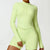 Women's Outdoor Running Fitness Jacket T-shirt Stand Collar Long Sleeve Zipper Yoga Shirts Solid Gym Push Up Workout Tops New