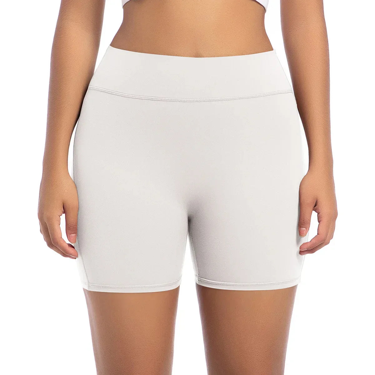 Womens Workout Shorts with Pockets Scrunch Butt Gym Biker Shorts High Waisted Booty Cargo Pants Yoga Running Leggings Activewear