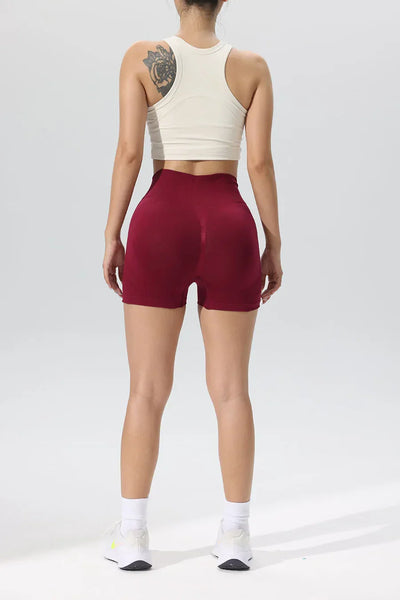 Women High Waist Yoga Shorts Workout Leggings Fitness Sportswear Woman Gym Running Activewear Tummy Control Sports Clothing