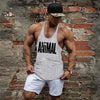 Gym Tank Top Men Bodybuilding Clothing Blank shirt Fitness Singlets Sleeveless Tanktops Cotton Muscle Stringer Vest Man