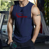 Men's Summer Gym Sleeveless T-Shirt Sports Workout Gear Quick Dry Bodybuilding Loose Fit Tank Top Fashionable Basketball Vest