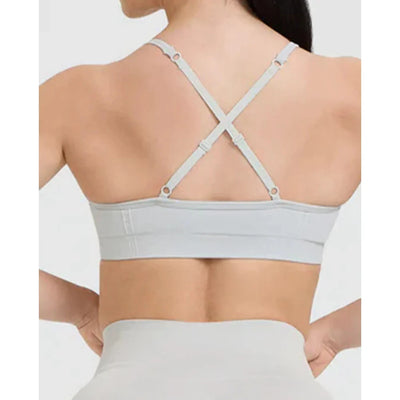Womens Sports Bra Open Back Workout Yoga Top Workout Bras Yoga Bras Halter Top for Yoga Gym Workout Fitness
