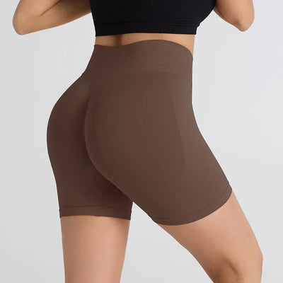 Women Yoga Shorts High Waist Gym Workout Shorts Fitness Yoga Lift Butt Fitness Ladies Yoga Gym Running Short Pants Sportswear