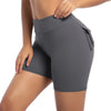 Womens Workout Shorts with Pockets Scrunch Butt Gym Biker Shorts High Waisted Booty Cargo Pants Yoga Running Leggings Activewear
