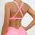 Sporty Woman Top Bras Fitness Clothing Push Up Yoga Bra Underwear Sport Tops For Women Breathable Running Vest Gym Crop Tops