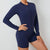 Women Gym Suits Women V Back Scrunch Whole Suit Push Up Sports Suit Women Fitness Suit with Zipper Training Clothes One-Piece