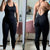 Jumpsuit Women One-piece Outfit  Sleeveless Square Neck  Bodysuit  Casual Streetwear Playsuits Sport Fitness Jumpsuit Women