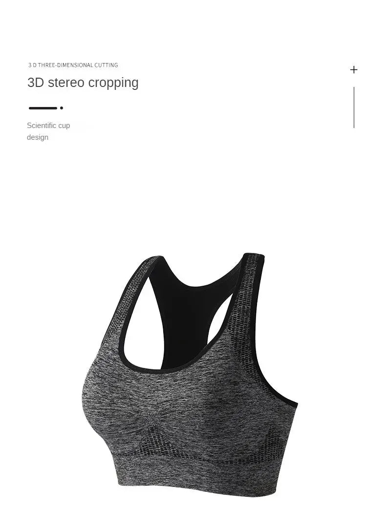 Women's Workout Sports Bras Fitness Backless Padded Ivy Low Impact Bra Yoga Crop Tank Top