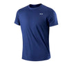 Men Fitness Gym t-Shirt Quick Dry Sport Running Shirts Man Short Sleeve Bodybuilding Top Training Football Jersey Man Sportswear