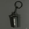 2025 New Barbell Keychain DlY Silicone Dumbbell Keychain Gym Gifts for Gym Lovers Fitness Trainer Gift Backpack Car Key Pendant