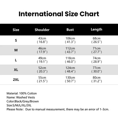 Men's Washed Tank Top Summer Running Exercise Fitness Training Vest For Men Braces T-shirtBreathable Gym Athletic Tees Oversized