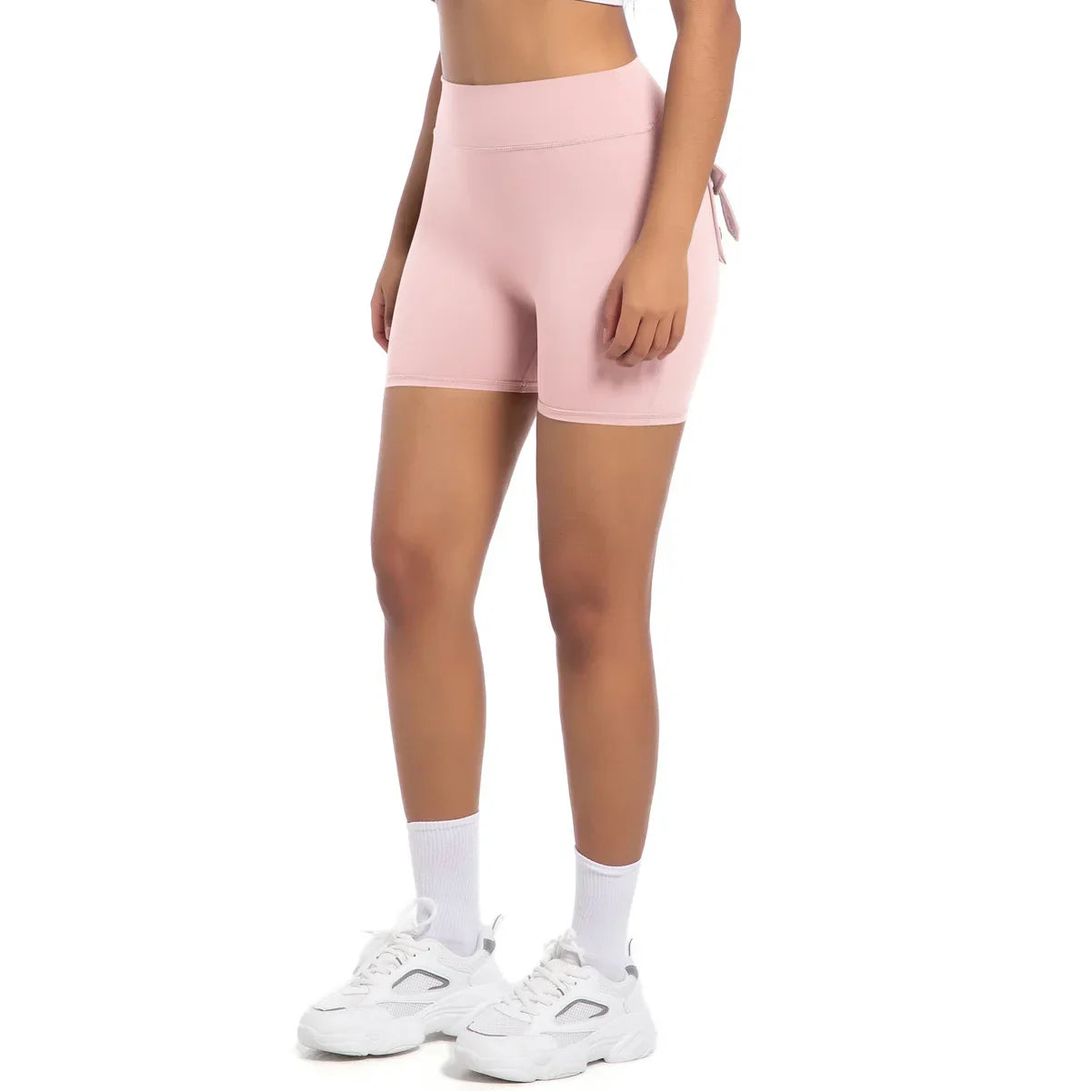 Womens Workout Shorts with Pockets Scrunch Butt Gym Biker Shorts High Waisted Booty Cargo Pants Yoga Running Leggings Activewear