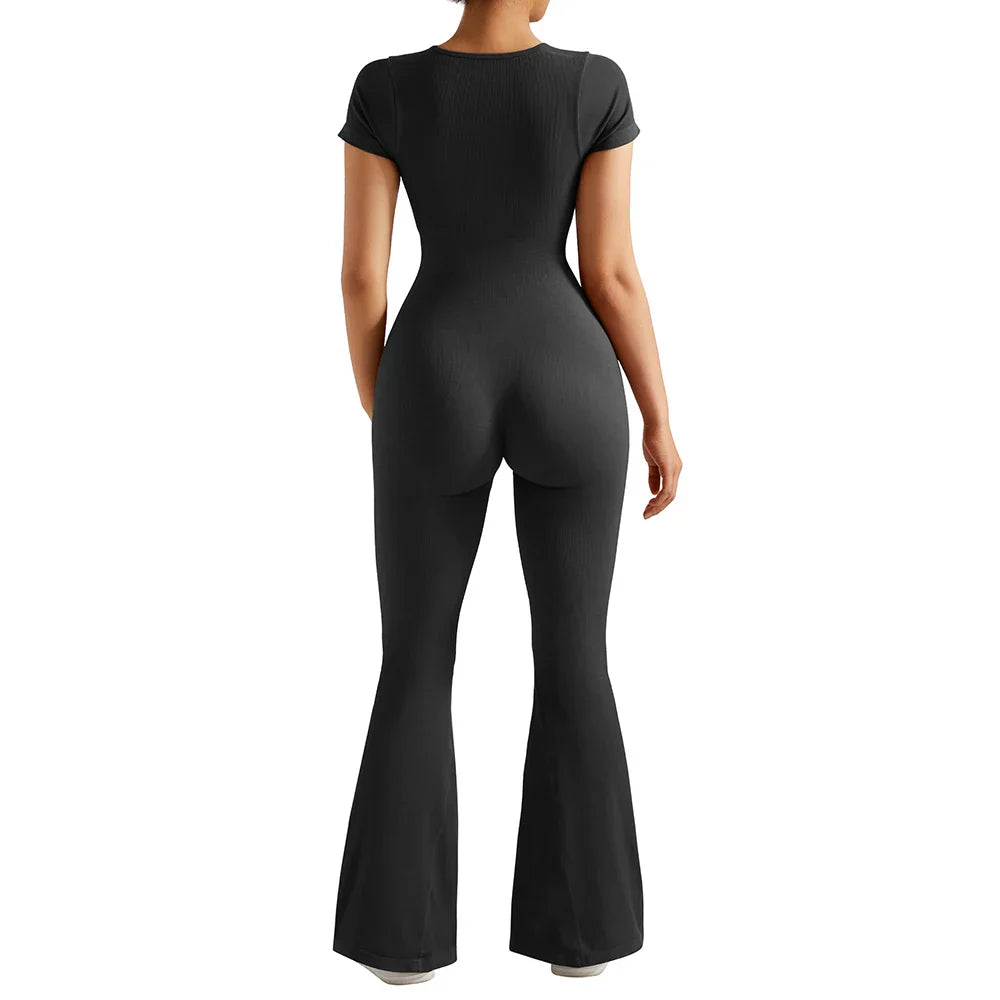 Gym Fitness Overalls Woman Sportswear Push Up Sporty  2024 Sport Sets Women Outfit Yoga Clothes Black Rompers Jumpsuits Women