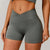 Women's fitness shorts  high-waisted buttock-lifting  tight  quick-drying  sporty yoga three-quarter shorts