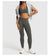 Sports Bra  Seamless Halter Neck Strap Bra Open Back Fitness Yoga Top Bras Support Women Workout Gym Crop Top