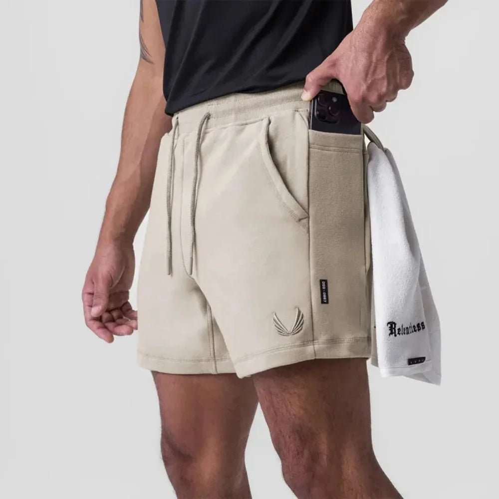Mens Shorts Sports Gym Training Shorts American Casual Trendy Running Fitness Functional Shorts Breathable Shorts Men'S Clothing