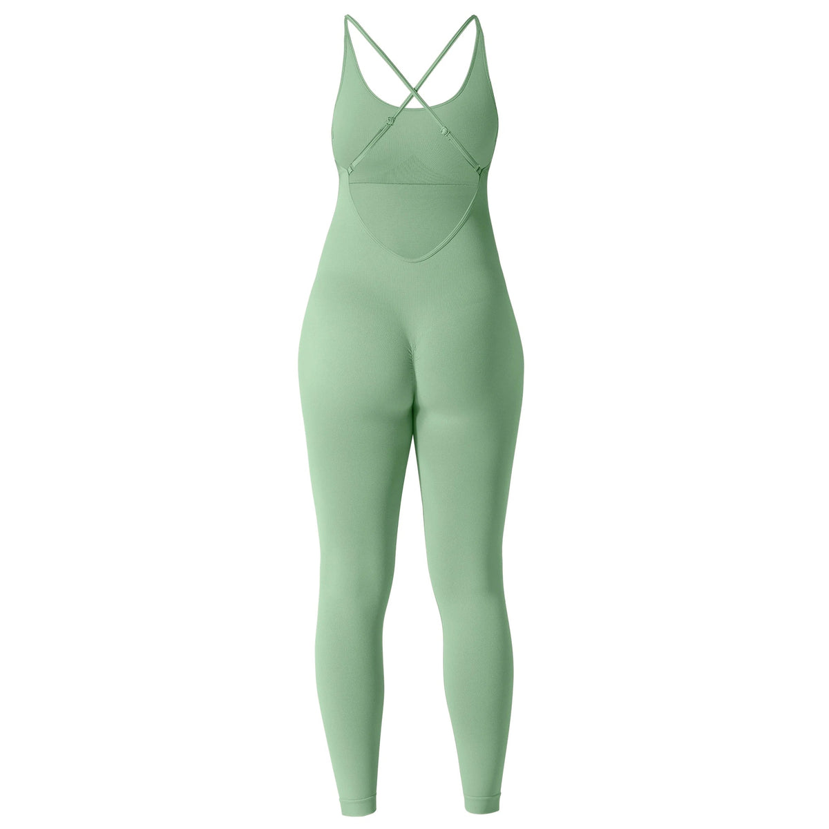 Jumpsuit Women One-piece Outfit  Sleeveless Square Neck  Bodysuit  Casual Streetwear Playsuits Sport Fitness Jumpsuit Women