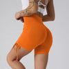 Women Sports Shorts Yoga Pant Drawstring High Waist Push Up Leggings Scrunch Shorts Sport Fitness Workout Butt Lifting Gym Short