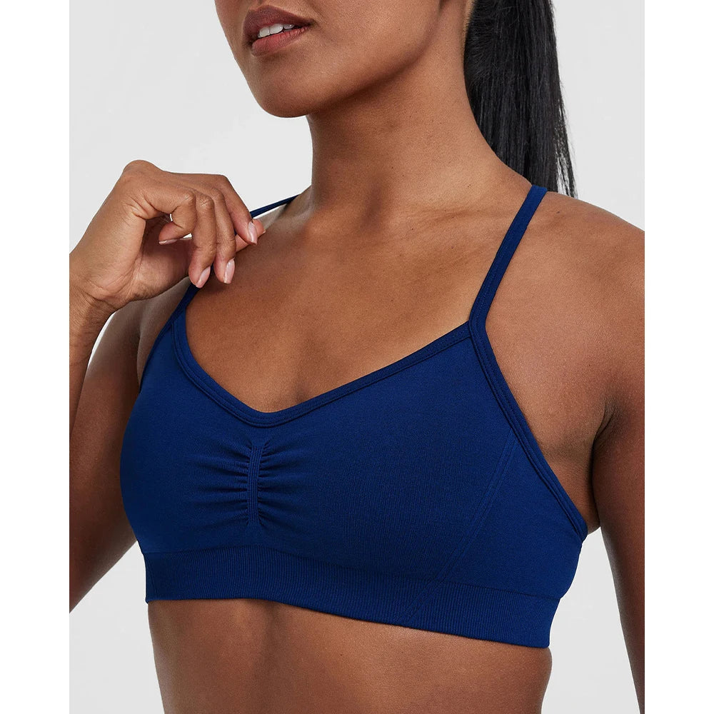 Womens Sports Bra Open Back Workout Yoga Top Workout Bras Yoga Bras Halter Top for Yoga Gym Workout Fitness