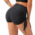 Yoga Shorts Women High Waist Push Up Sport Shorts Slim Workout Shorts with Side Drawstrings for Fitness Gym Training Cycling