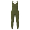 Jumpsuit Women One-piece Outfit  Sleeveless Square Neck  Bodysuit  Casual Streetwear Playsuits Sport Fitness Jumpsuit Women