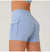 Women Gym Sports Shorts With Skirts Wrap Cover Chinlon Yoga Running Fitness Modern Dance Ballet Two Side Pockets Skorts