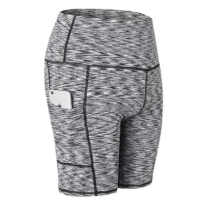 Women Yoga Shorts High Waist Workout Gym Shorts Fitness Yoga Lift Butt Fitness yoga leggings Running Cycling Short Pants
