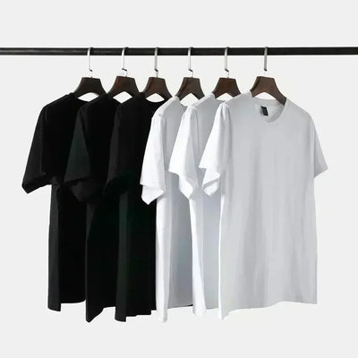 2025 Men's and Women's Fitness Short-sleeved T-shirts, Loose Cotton Round-neck T-shirts, Trendy and Fashionable