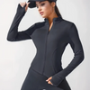 Women Workout Sports Yoga Jacket Slim Fitness Clothes Body Sculpting Zipper Yoga Jacket Jogger Tops Training Running Coat