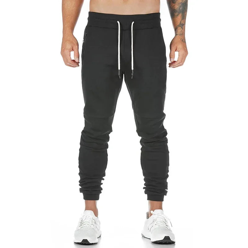 Men's Lightweight Gym Jogger Pants Breathable Hiking Jogging Runing Stretch Exercise Workout Sweatpants with Zipper Pocket Pants