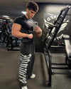 2025 YOUNGAL New Men's Fitness T-shirts clothing  sports Tshirt tights high elastic training short sleeve fitness man clothing