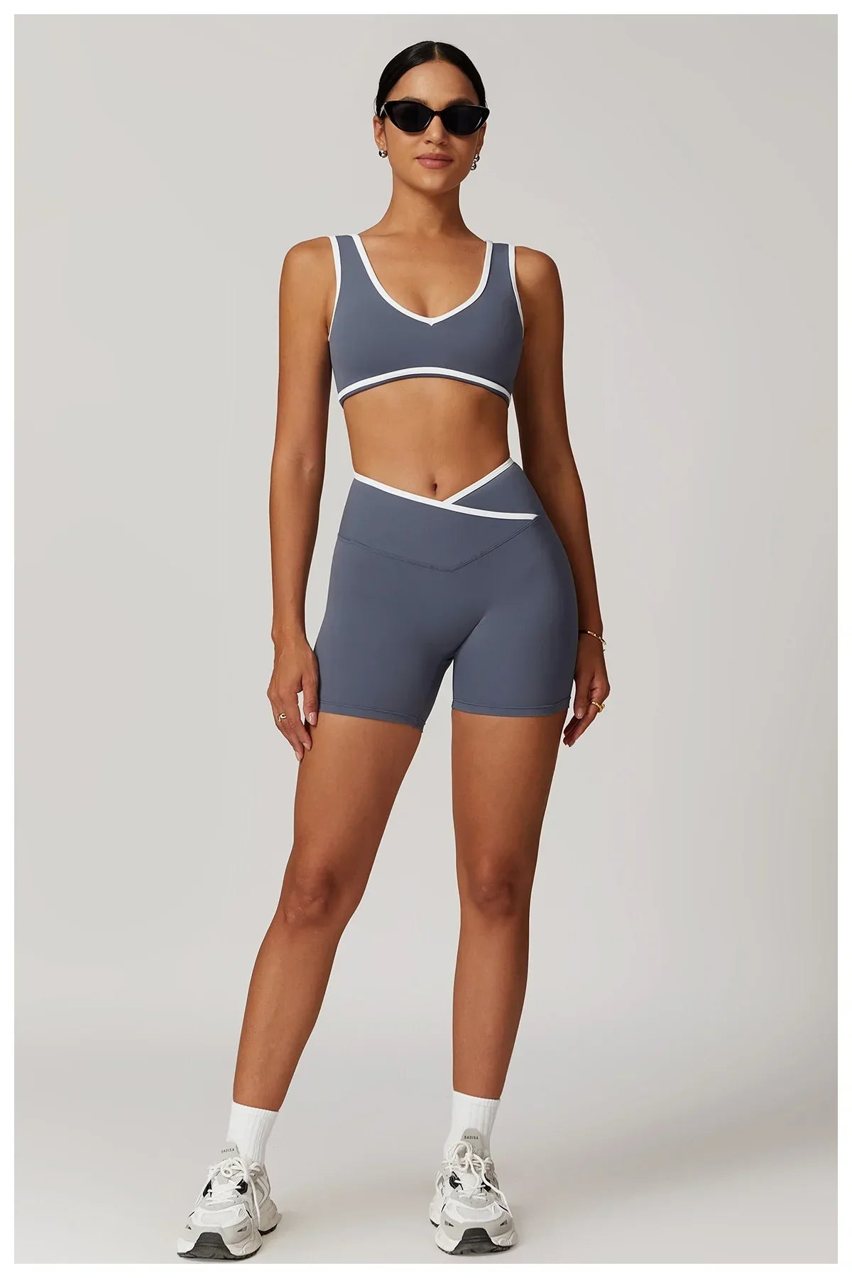 Yoga Shorts Women Fitness Shorts V-shaped Waist Running Cycling Shorts Breathable Sports Leggings High Waist Workout Gym Shorts
