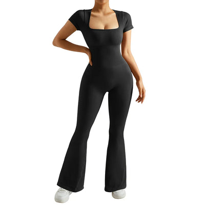 Gym Fitness Overalls Woman Sportswear Push Up Sporty  2024 Sport Sets Women Outfit Yoga Clothes Black Rompers Jumpsuits Women