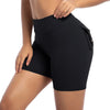 Womens Workout Shorts with Pockets Scrunch Butt Gym Biker Shorts High Waisted Booty Cargo Pants Yoga Running Leggings Activewear