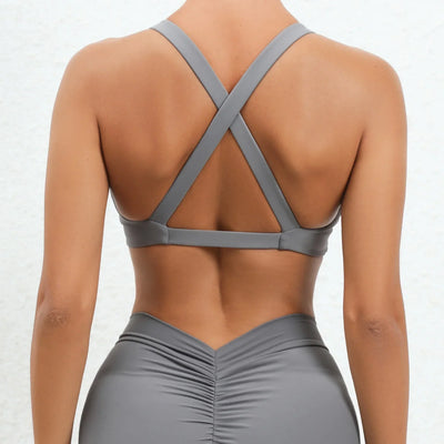 Sporty Woman Top Bras Fitness Clothing Push Up Yoga Bra Underwear Sport Tops For Women Breathable Running Vest Gym Crop Tops